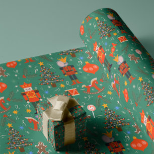 Festive Nutcracker Wonderland Wrapping Paper