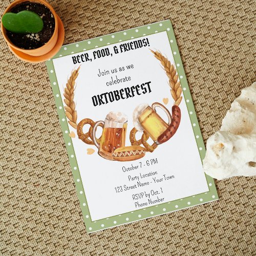 Festive Oktoberfest Invitation