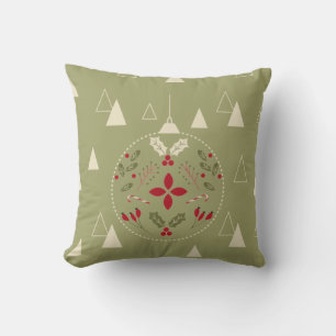 Festive Ornament Christmas Pillow – Holiday Decor