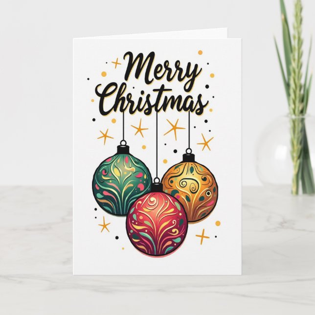 Festive Ornaments Card (Front)
