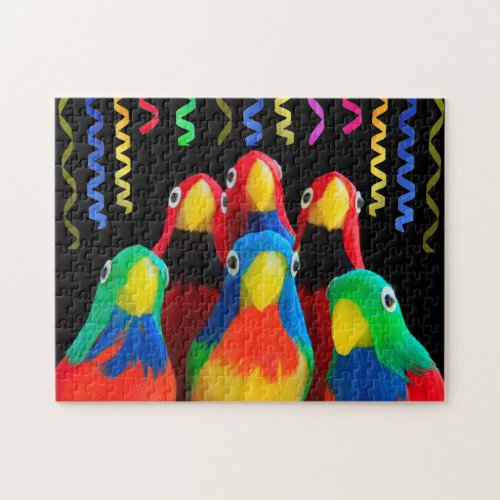 Festive Parrot Party Jigsaw Puzzle