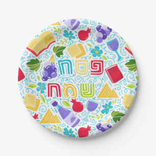 Festive Passover Paper Plate