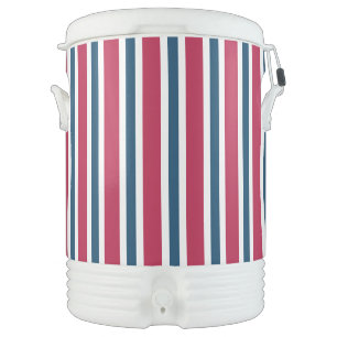 Festive Patriotic Stripes Cooler