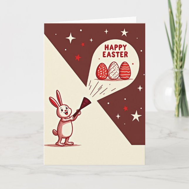 Festive Pattern Easter Card (Front)