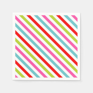 Festive Pattern – Retro Holiday Stripes Napkins