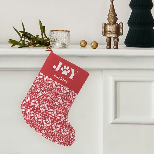 Festive Paws  Pet Small Christmas Stocking