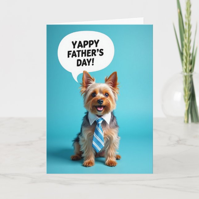 Festive Pet Fathers Day Card (Front)