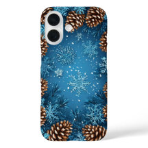 Festive Pine Cones and Snowflakes