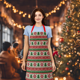 Festive Pine motifs Apron