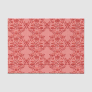Festive Pineapple Christmas Ornaments Pattern Tissue Paper