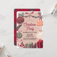 Festive Pink Christmas Holiday Dinner Party