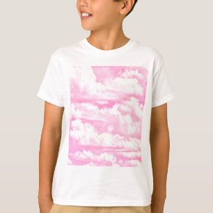 Festive Pink Rose Clouds T-Shirt