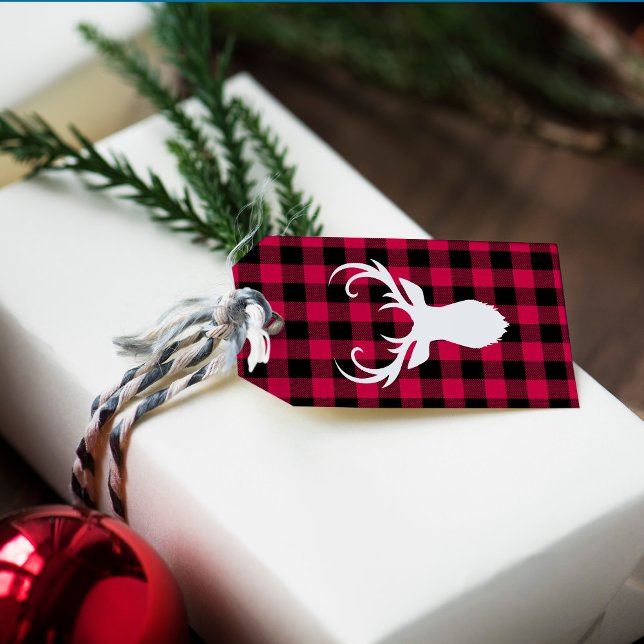 Festive Plaid Pattern Gift Tags (Creator Uploaded)