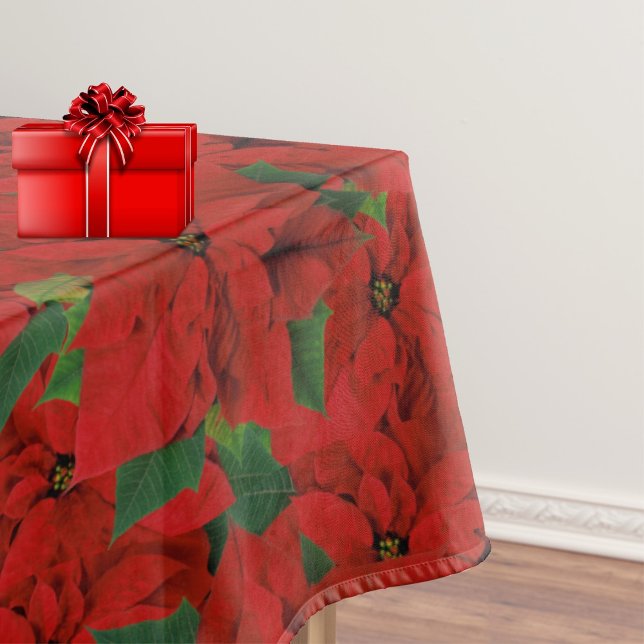 Festive Poinsettia Tablecloth  Christmas Dining (Creator Uploaded)