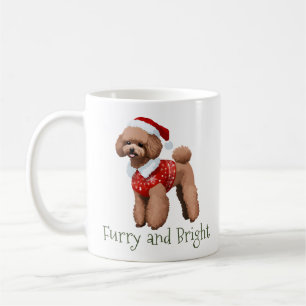 Festive Poodle Furry and Bright Coffee Mug