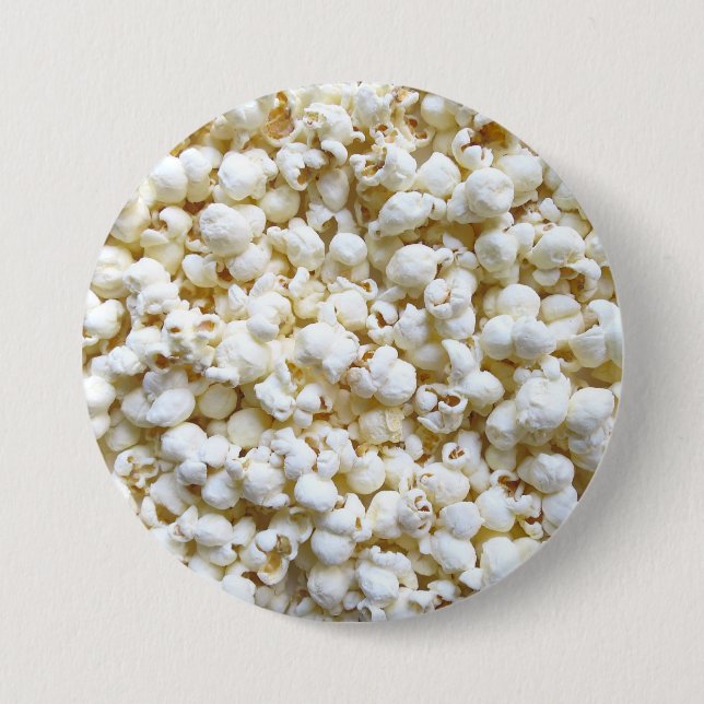 Festive Popcorn Decor Photography Pinback Button (Front)