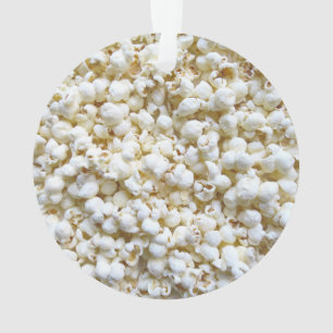 Festive Popcorn Texture Photography Decor Ornament