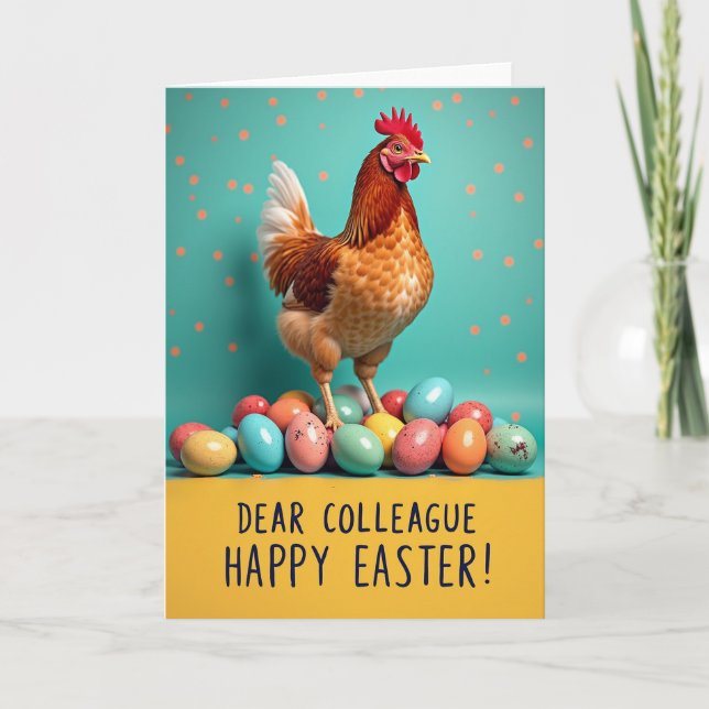 Festive Poultry Eggs Season Card (Front)