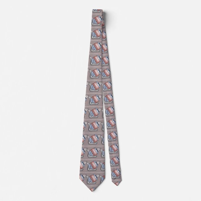Festive pudding neck tie (Front)