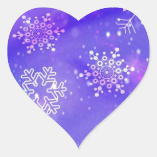 Purple Snowflake Sticker