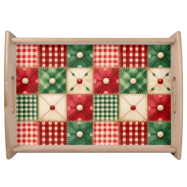Festive Quilted  Serving Tray (Front)