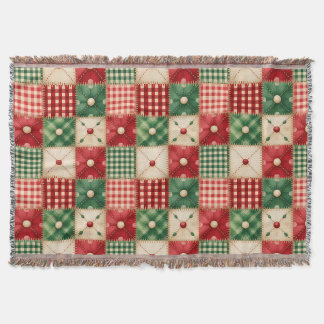 Festive Quilted Throw Blanket