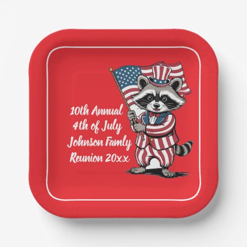 Festive Raccoon 4th of July Celebration 