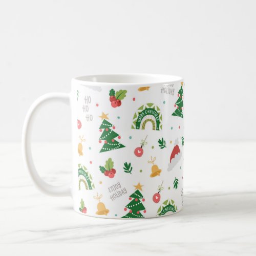 Festive Rainbow Christmas Mug