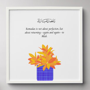 Festive Ramadan Kareem Wall Hanging  Peel And Stick Photo Tile