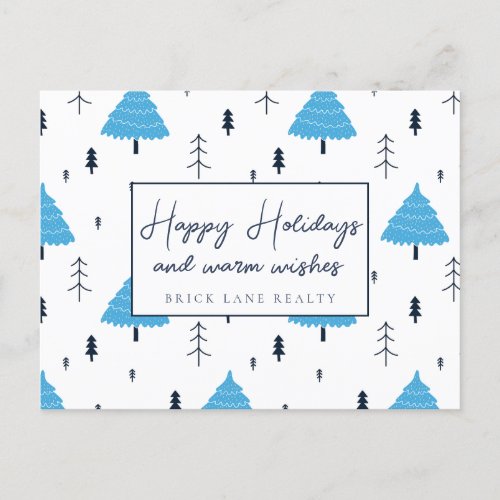 Festive Real Estate Happy Holidays Classy  Holiday Postcard