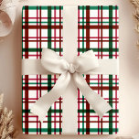 Festive Red and Green Christmas Plaid Pattern Wrapping Paper<br><div class="desc">Celebrate the holiday season with this festive red and green Christmas plaid pattern. The design features a traditional plaid layout in classic holiday colors of red, green, and white, creating a warm and cheerful look. Perfect for adding a touch of holiday spirit to any occasion, this pattern brings a timeless...</div>