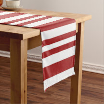 Festive red and white striped