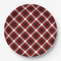 Festive Red, Black & White Christmas Plaid