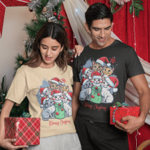 Festive Red Cat Christmas Purr-fect Holiday 
