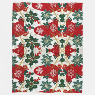 Festive Red & Green Christmas Blanket