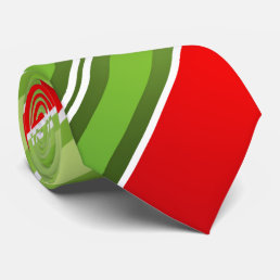 FESTIVE Red Green White Christmas Stripes Tie
