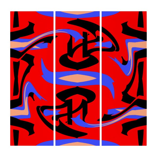 Festive Red Native Indian and Japanese Art Blend (Front)