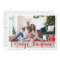 Festive Red Script Merry Christmas Four Photo