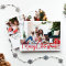 Festive Red Script Merry Christmas Four Photo