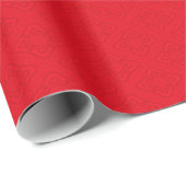 Festive Red Traditional Chinese Auspicious Pattern Wrapping Paper (Roll Corner)