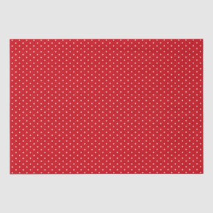 Festive Red White Polka Dots Holiday Christmas Tissue Paper