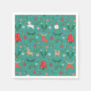 Festive Reindeer Wonderland Napkins