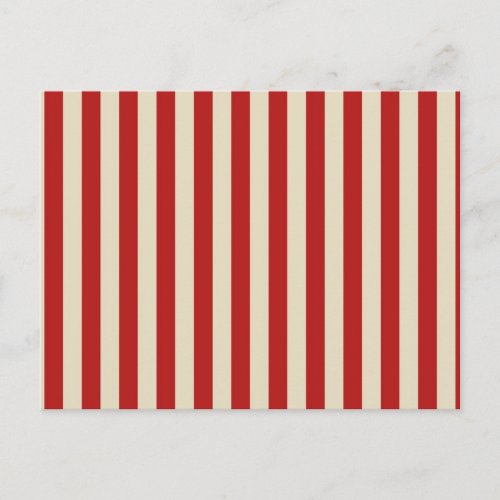 Festive Retro Vintage Vertical PopCorn Stripes Postcard