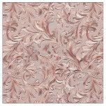 Festive rose gold tooled leather fabric