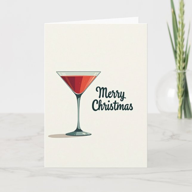Festive Ruby Drink Card (Front)