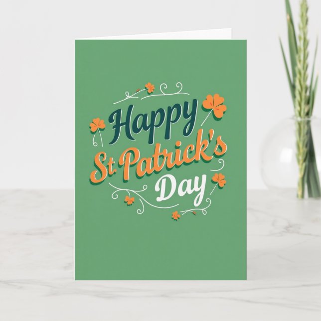 Festive Saint Patricks Day Card (Front)