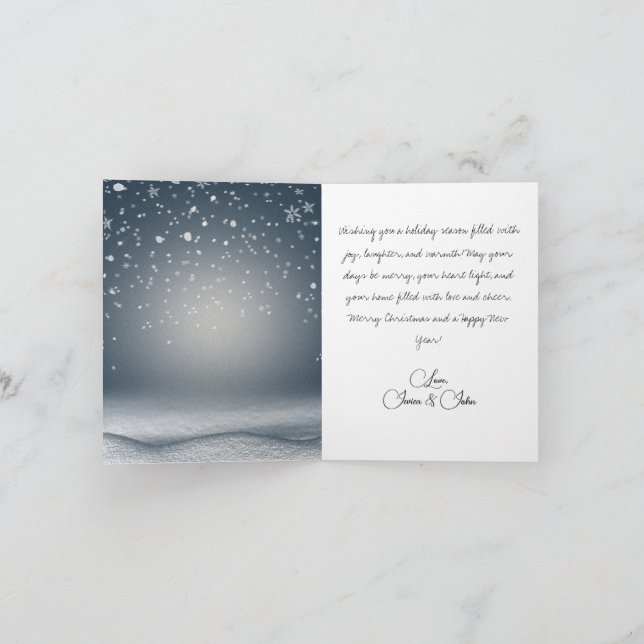 Festive Santa and Friends Christmas Card (Inside)