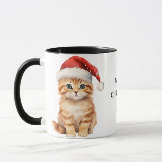 Festive Santa Cat