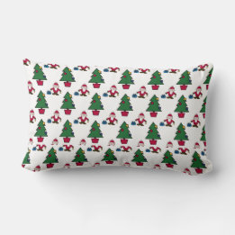 Festive Santa Christmas Throw Pillow | Cozy
