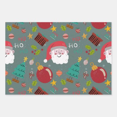 Festive Santa Christmas Wrapping Paper